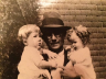Wm Hinkel & grandkids Anna Braun, Chas Jos Werline